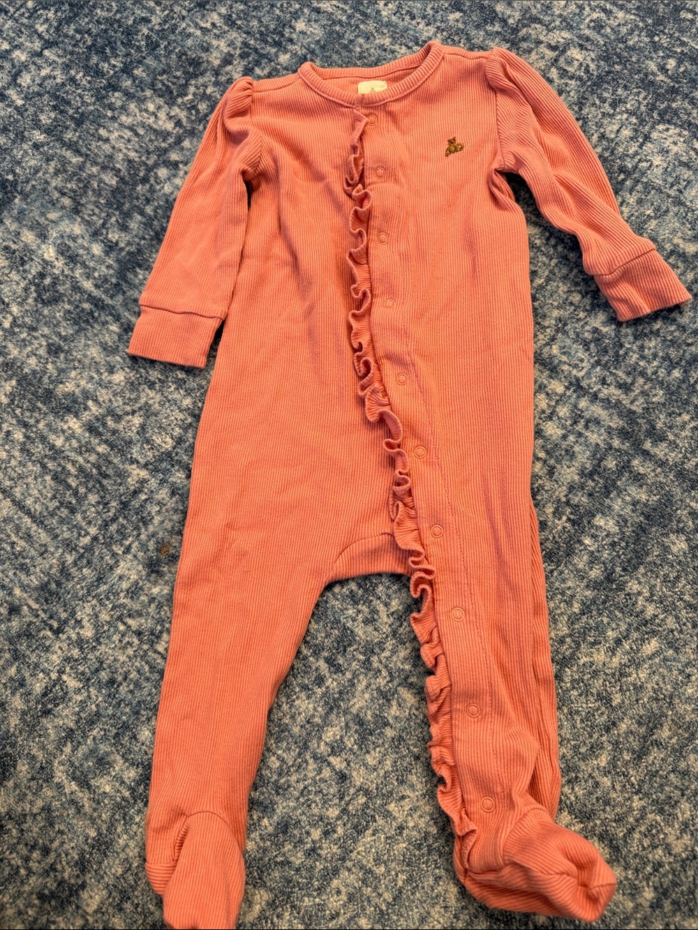 GAP Coral Ruffle Footed One-Piece